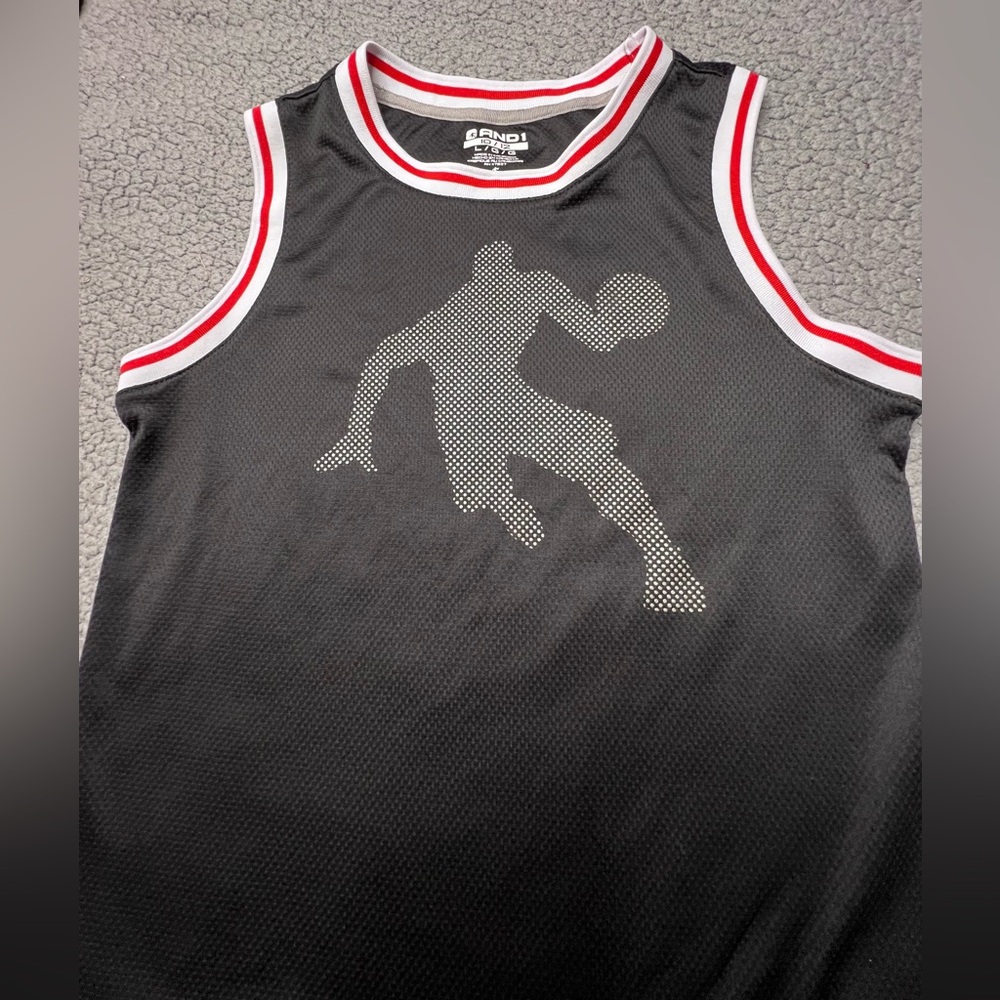 And 1 Polyester Mesh Basketball Jersey Big Boys Size Large 10/12 - Picture 6 of 10